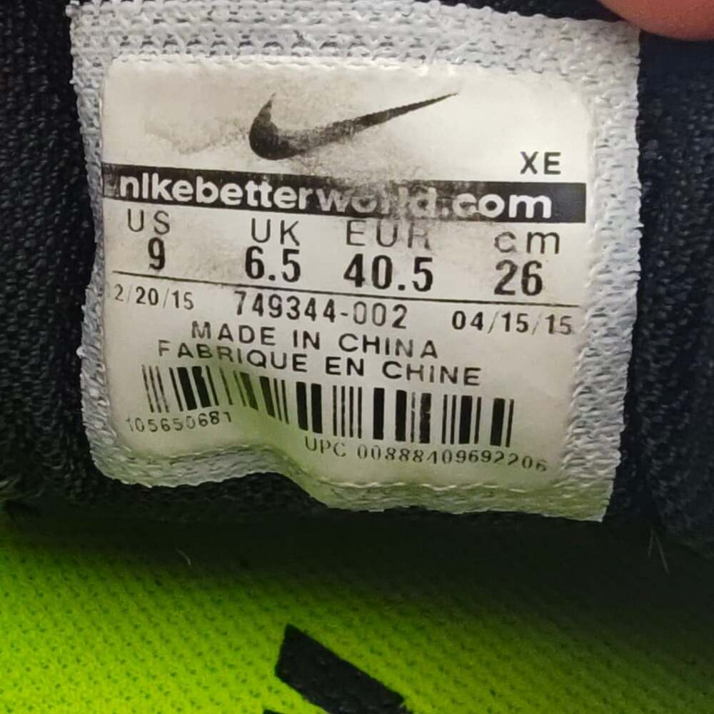 Nike Air Zoom Pegasus 32 Womens Size 9 Running Shoes Grey Black 749344-002 - Picture 8 of 8
